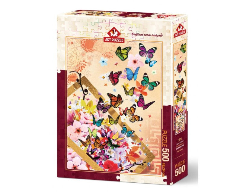 Butterflies – 500 Piece Jigsaw Puzzle (Art Puzzle)