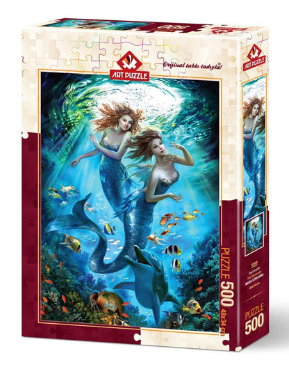Art Puzzle - Mermaids - 500 Piece Jigsaw Puzzle