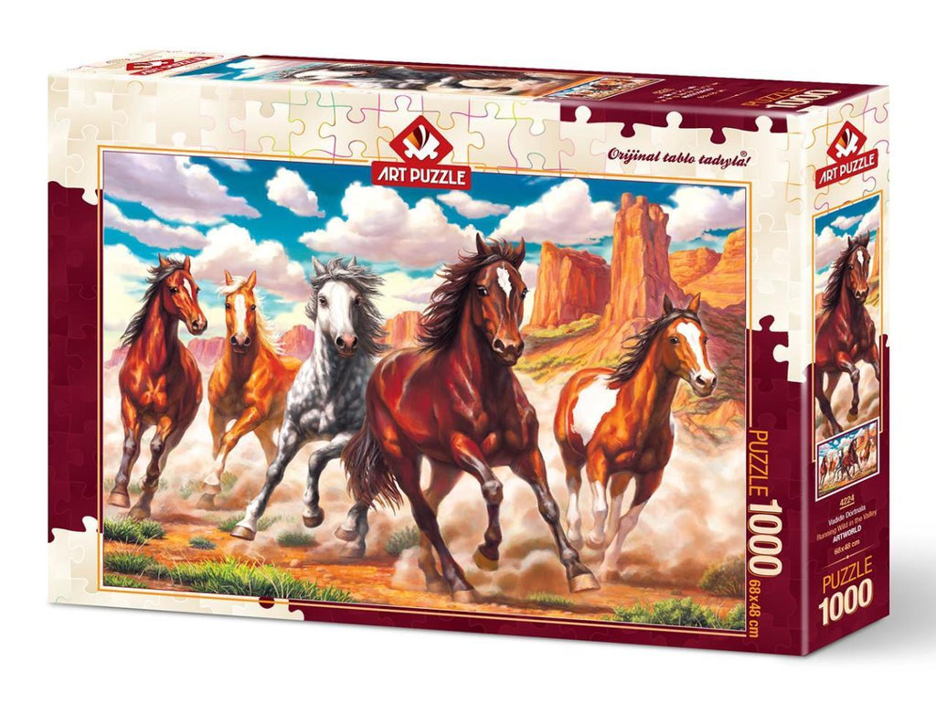 Running Wild in the Valley – 1000 Piece Jigsaw Puzzle (Art Puzzle)