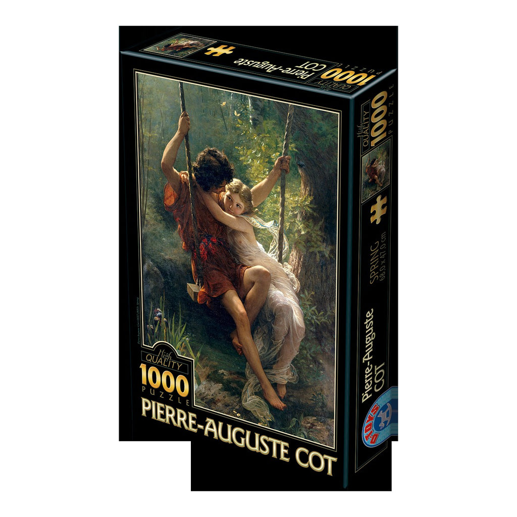 Spring, 1873 by Pierre-Auguste Cot – 1000 Piece Jigsaw Puzzle (Dtoys)