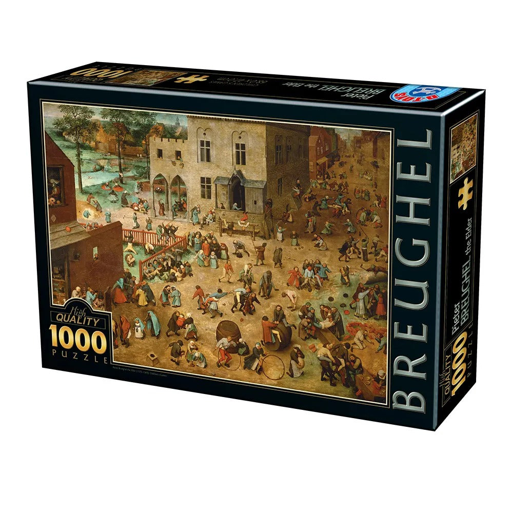 Children's Games by Pieter Brueghel – 1000 Piece Jigsaw Puzzle (Dtoys)