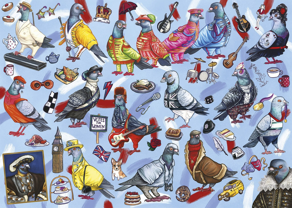 Pigeons of Britain – 1000 Piece Jigsaw Puzzle (Gibsons)