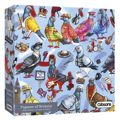 Gibsons - Pigeons of Britain - 1000 Piece Jigsaw Puzzle