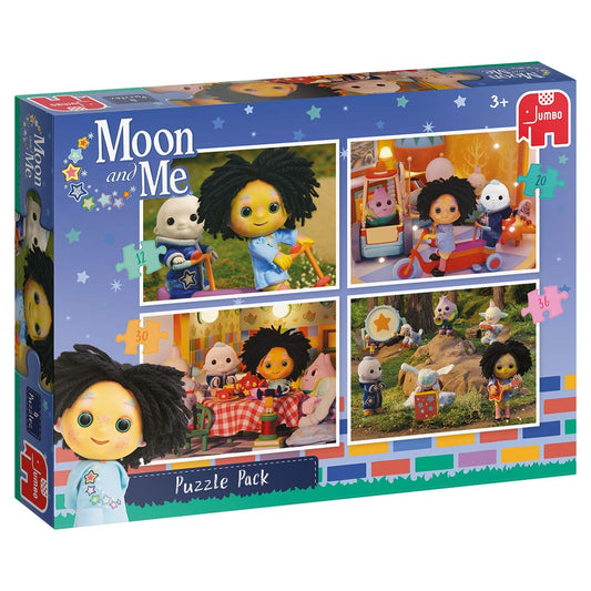 Jumbo - Moon And Me - 4 In 1 Puzzle Pack