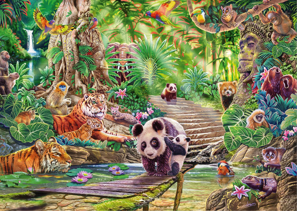 Asian Wildlife by Steve Sundram – 1000 Piece Jigsaw Puzzle (Schmidt)