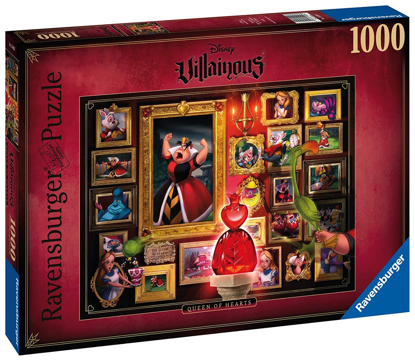 Ravensburger 15026 Disney Villainous Queen Of Hearts 1000 piece Jigsaw Puzzle