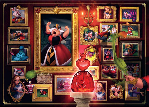 Artwork: Ravensburger 15026 Disney Villainous Queen Of Hearts 1000 piece Jigsaw Puzzle