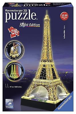 Ravensburger Eiffel Tower - Night Edition - 216 Piece 3D Jigsaw Puzzle