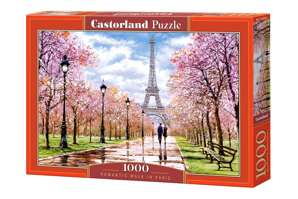 Romantic Walk in Paris – 1000 Piece Jigsaw Puzzle (Castorland)