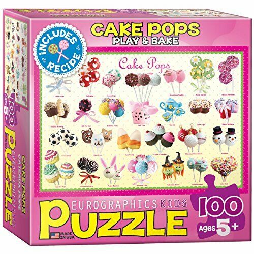 Eurographics 6100-0518 Cake Pops 100 Piece  Jigsaw Puzzle - Completed Puzzle
