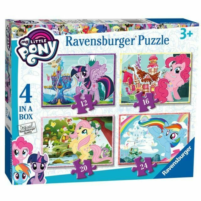 Ravensburger - My Little Pony 4 in a Box -  12, 16, 20 and 24 Piece Jigsaw Puzzles