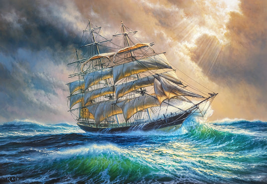 Castorland - Sailing against all Odds - 1000 Piece  Jigsaw Puzzle
