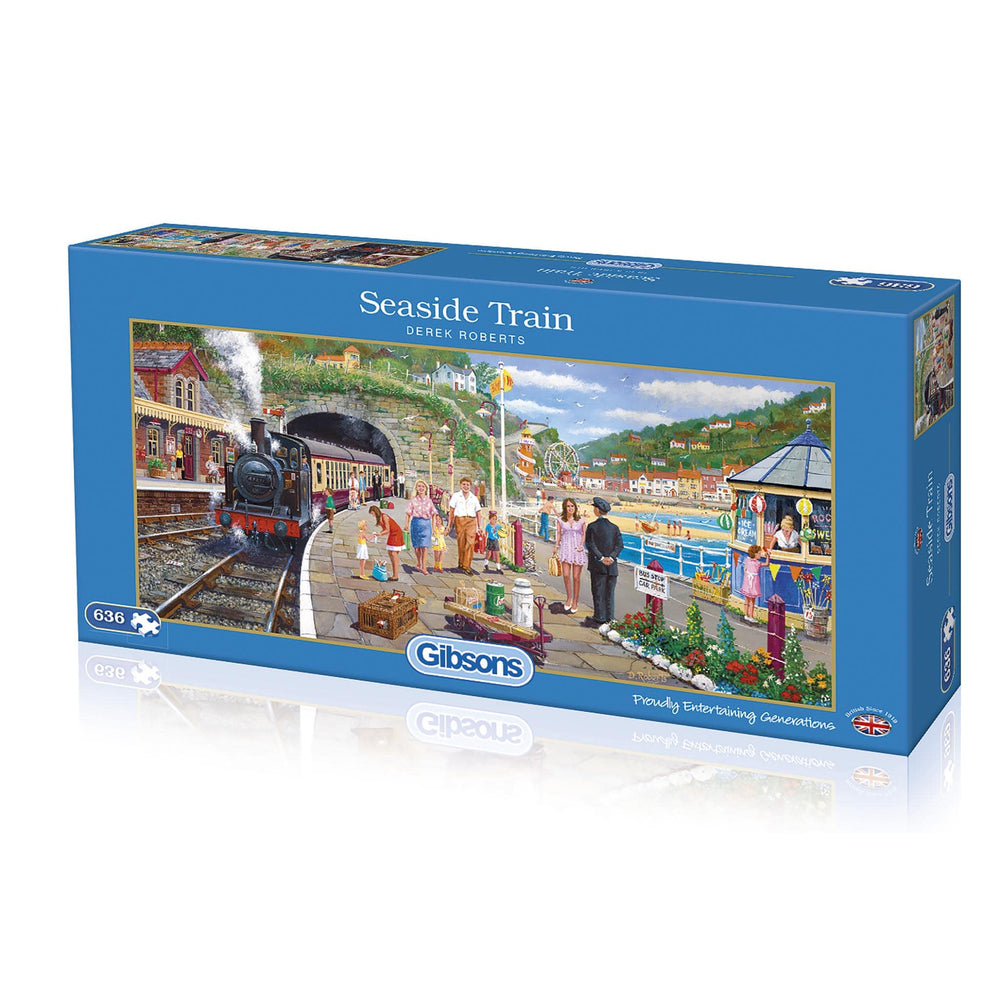 Seaside Train – 636 Piece Jigsaw Puzzle (Gibsons)