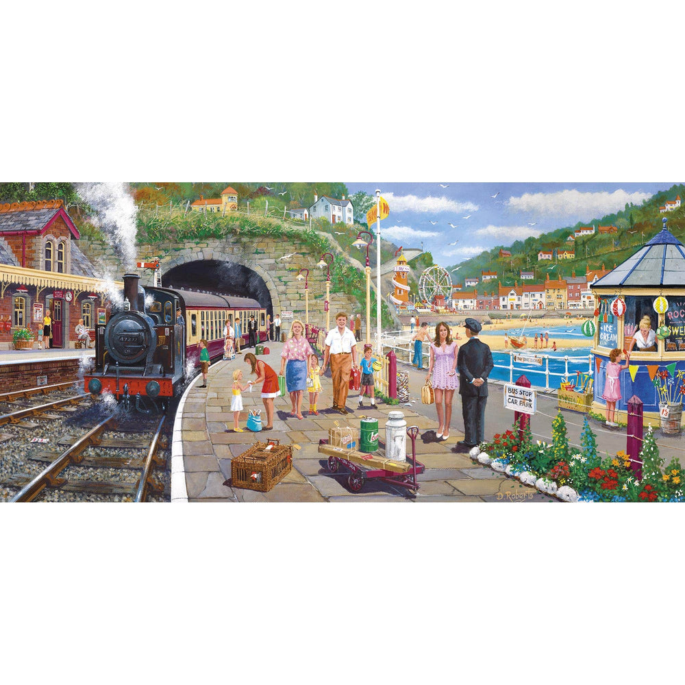 Seaside Train – 636 Piece Jigsaw Puzzle (Gibsons)