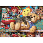 Snoozing on the Ted – 1000 Piece Jigsaw Puzzle (Gibsons)