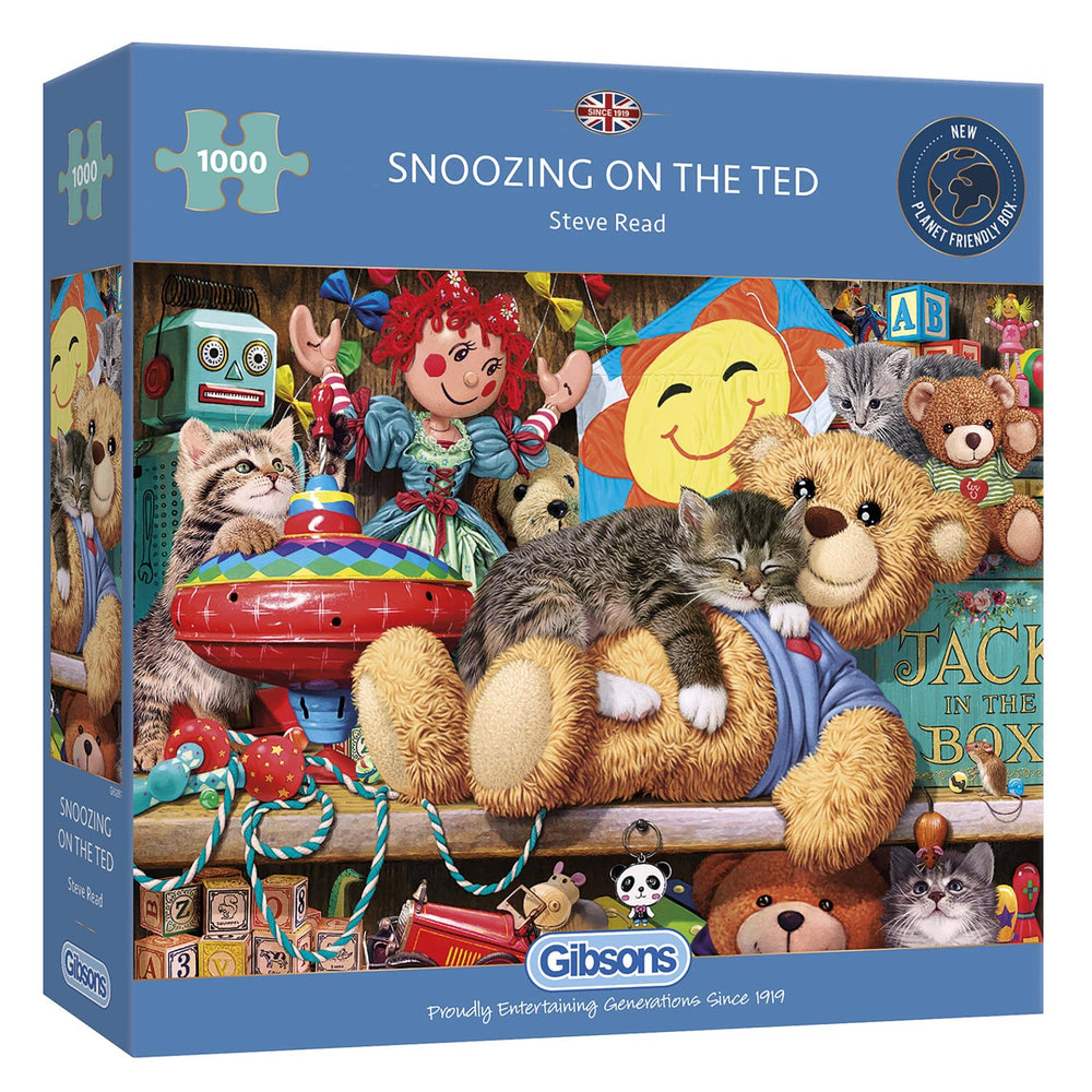 Snoozing on the Ted – 1000 Piece Jigsaw Puzzle (Gibsons)