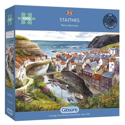 Gibsons - Staithes - 1000 Piece Jigsaw Puzzle