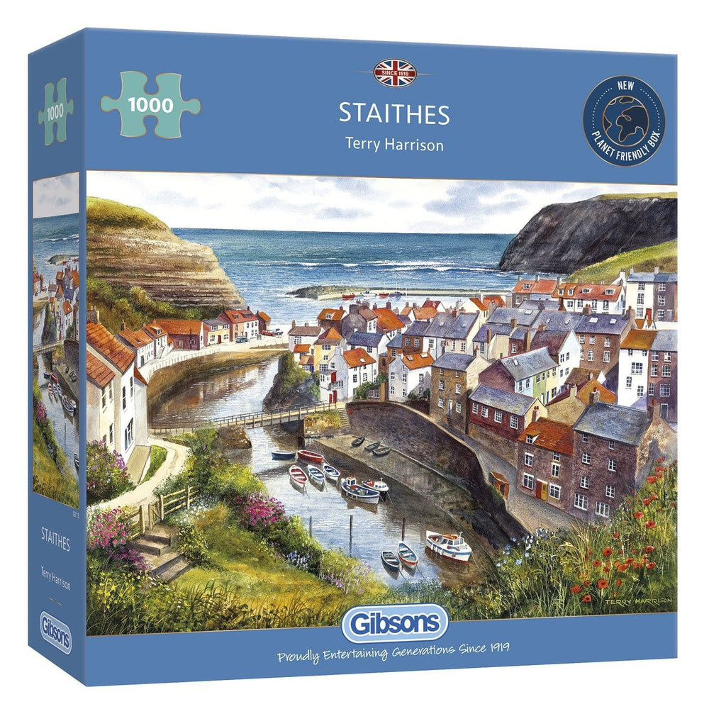 Staithes – 1000 Piece Jigsaw Puzzle (Gibsons)