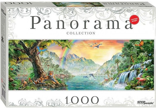 Step Puzzle - Africa - 1000 Piece Panoramic Jigsaw Puzzle