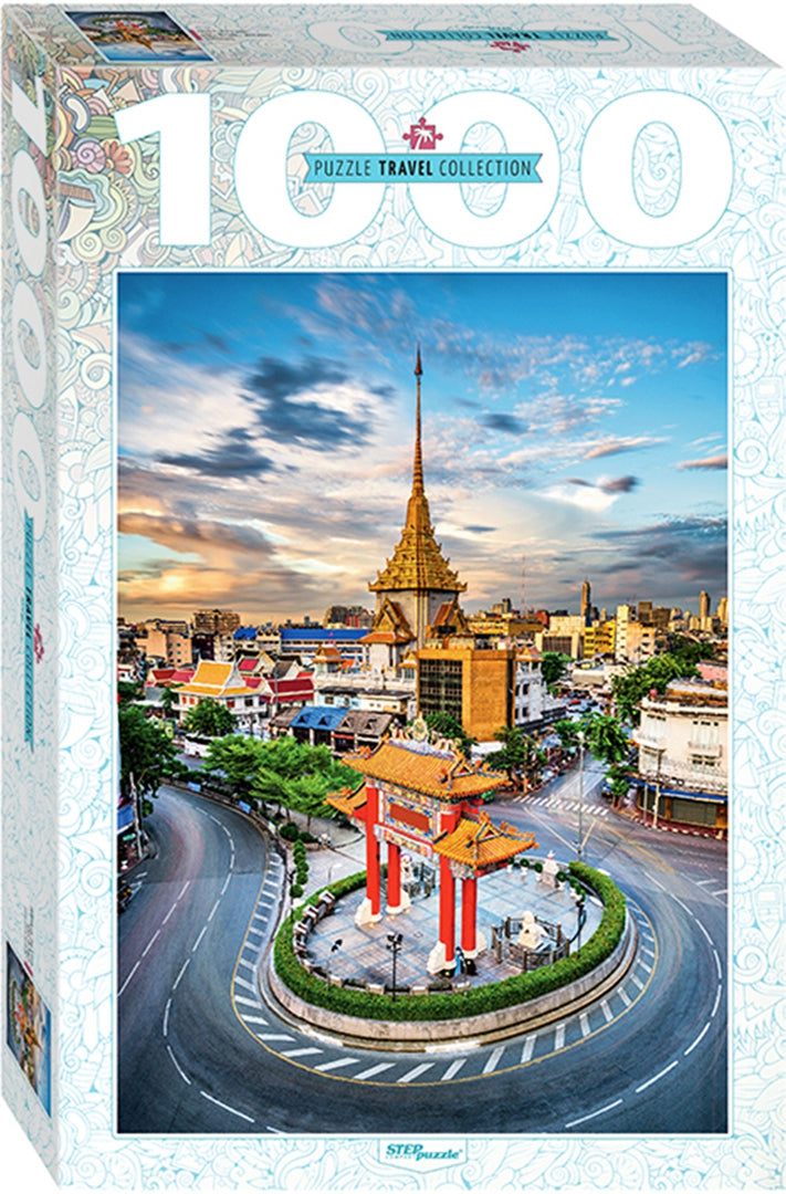 Chinatown in Bangkok, Thailand – 1000 Piece Jigsaw Puzzle (Step Puzzle)