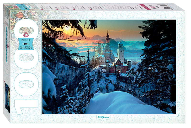 Neuschwanstein, Germany – 1000 Piece Jigsaw Puzzle (Step Puzzle)