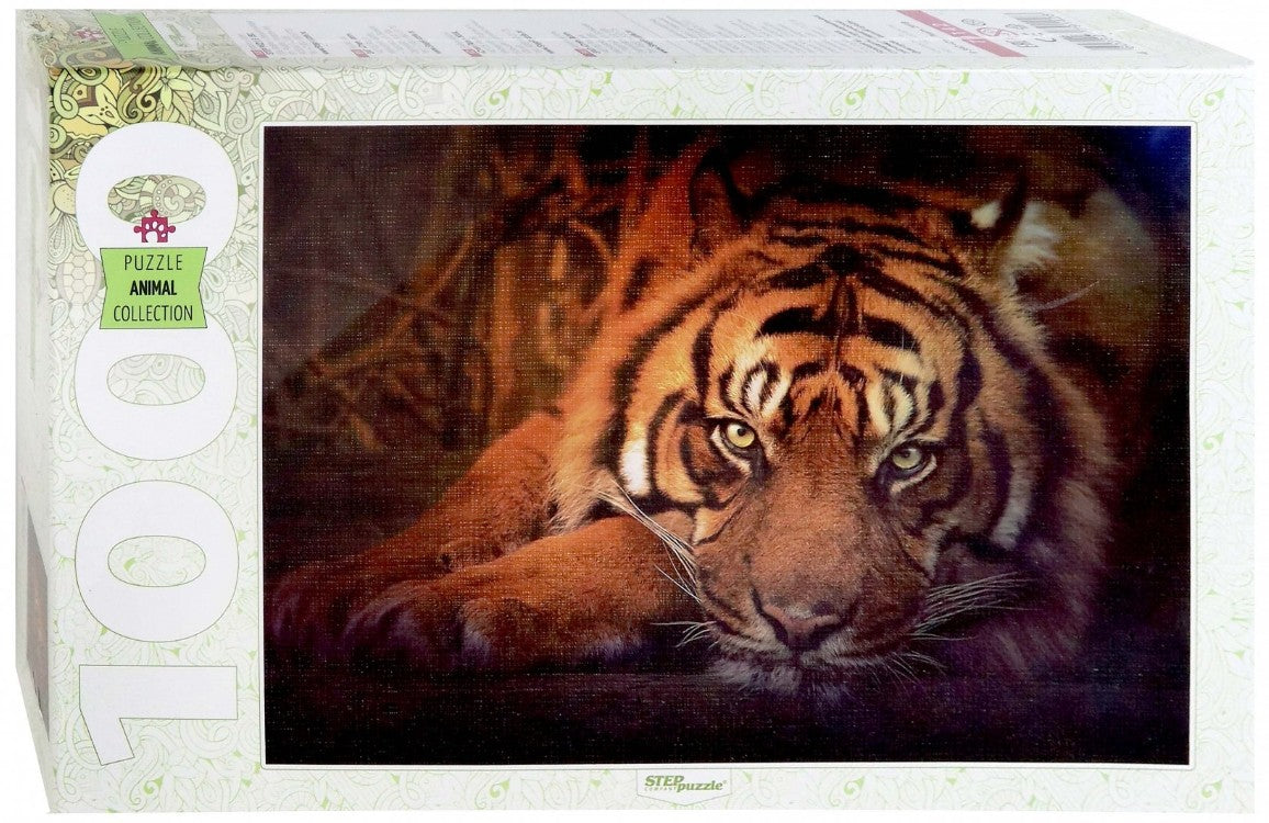 Siberian tiger – 1000 Piece Jigsaw Puzzle (Step Puzzle)