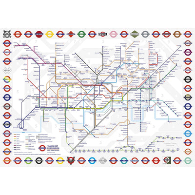 TFL London Underground Map – 1000 Piece Jigsaw Puzzle (Gibsons)