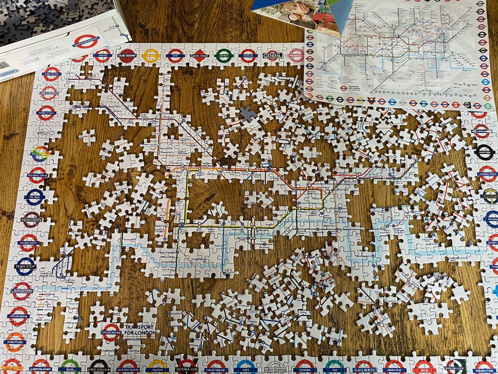 Gibsons TFL London Underground Map Jigsaw Puzzle (1000 Pieces)