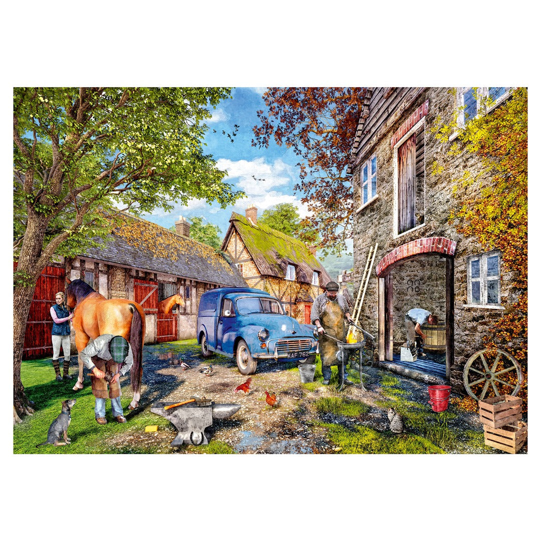 Falcon De Luxe - The Blacksmiths Cottage - 1000 Piece Jigsaw Puzzle