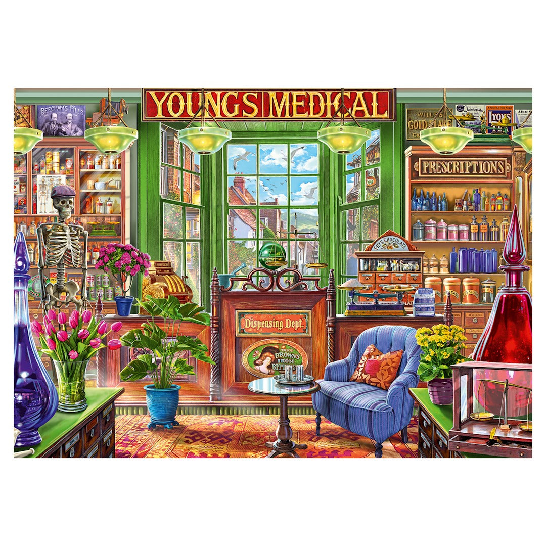 The Pharmacy Shop – 1000 Piece Jigsaw Puzzle (Falcon De Luxe)