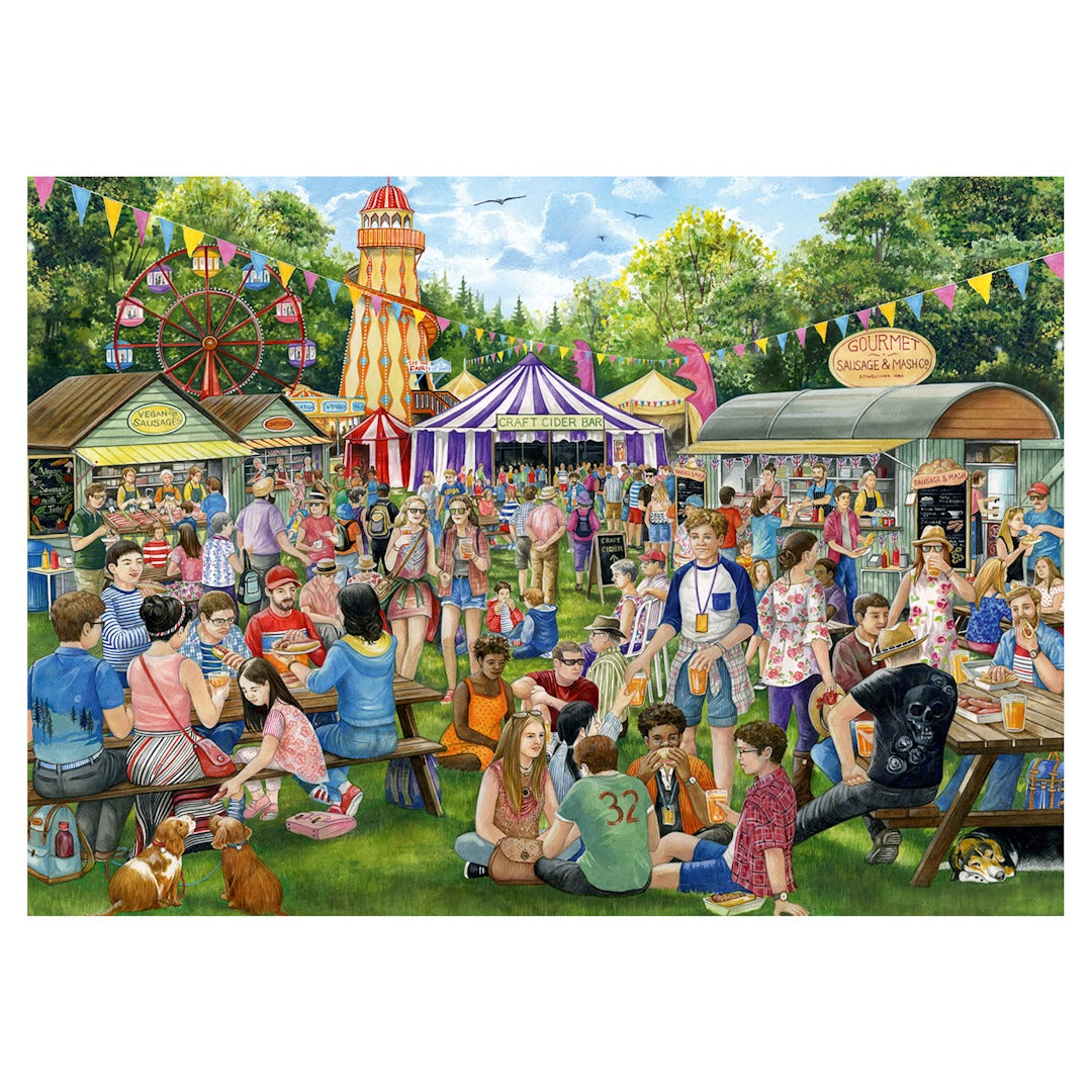 Sausage & Cider Festival – 1000 Piece Jigsaw Puzzle (Falcon De Luxe)