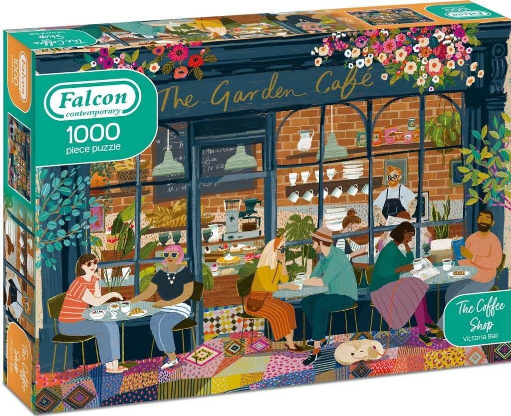 The Coffee Shop – 1000 Piece Jigsaw Puzzle (Falcon Contemporary)