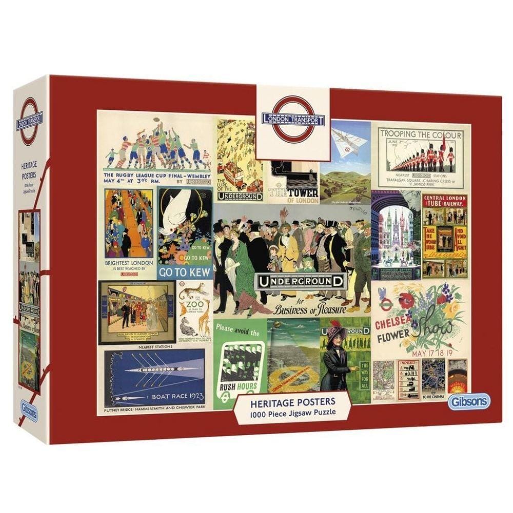 Transport For London Heritage Posters – 1000 Piece Jigsaw Puzzle (Gibsons)