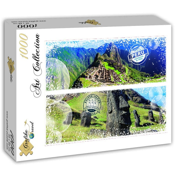 Travel around the World - Chile and Peru – 1000 Piece Jigsaw Puzzle (Grafika) - Completed Puzzle