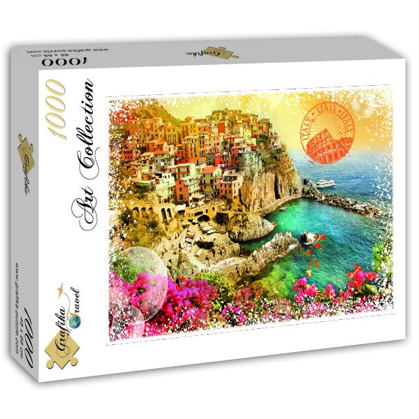 Travel around the World - Italy – 00216 Piece Jigsaw Puzzle (Grafika) - Completed Puzzle