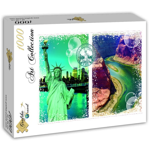 Travel around the World - United States of America – 1000 Piece Jigsaw Puzzle (Grafika)