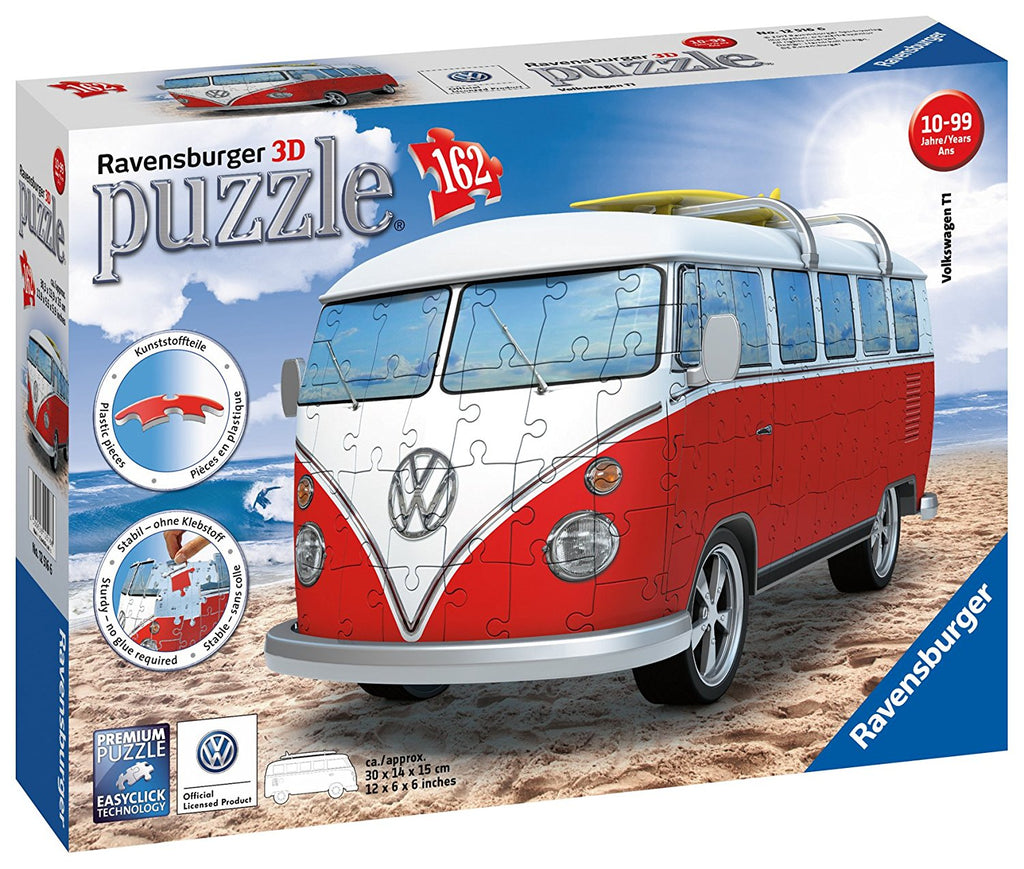 Ravensburger VW T1 Camper Van -162 Piece 3D Jigsaw Puzzle