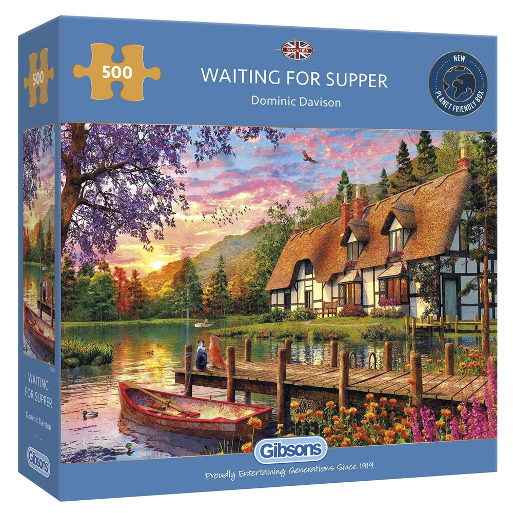 Waiting for Supper – 500 Piece Jigsaw Puzzle (Gibsons)