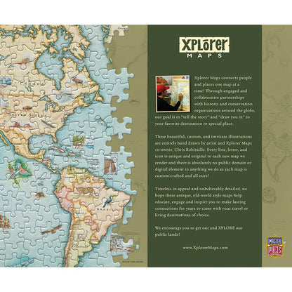 Master Pieces - Xplorer Maps - Montana - 1000 Piece Jigsaw Puzzle