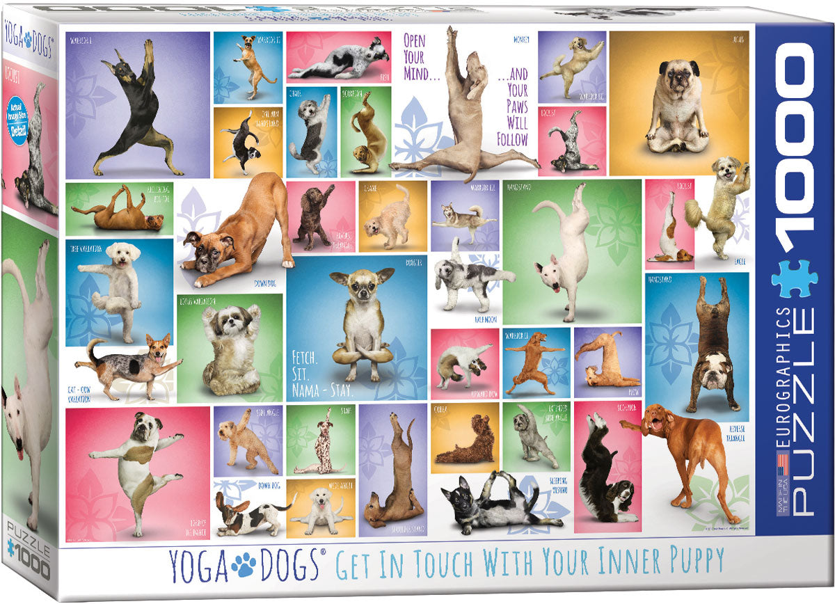 Yoga Dogs – 1000 Piece Jigsaw Puzzle (Eurographics)